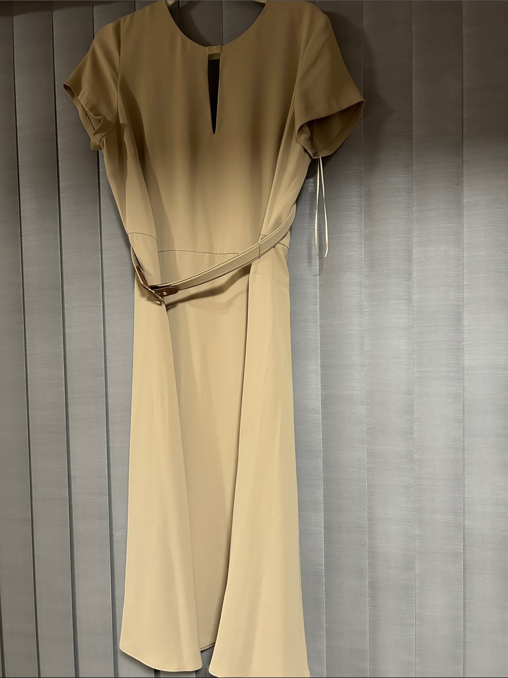Polo by Ralph Lauren Beige Midi A-Line Skirt